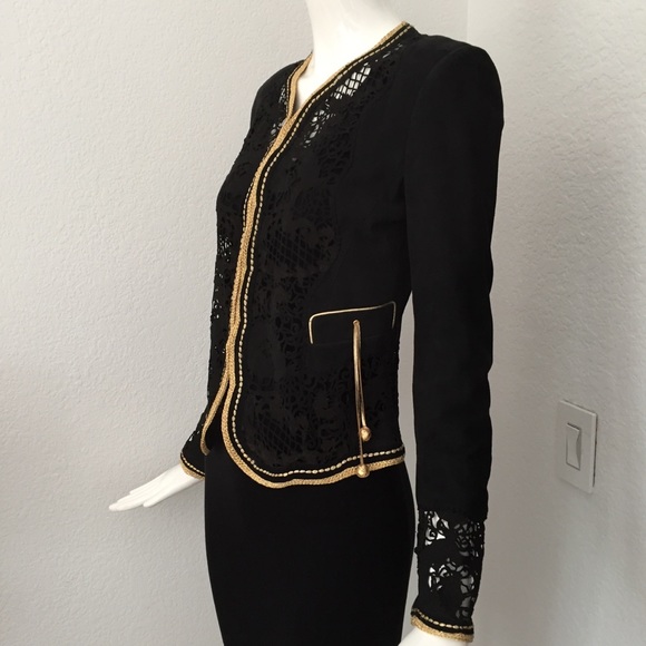 Roberto Cavalli dragon laser cut leather jacket - Picture 5 of 13